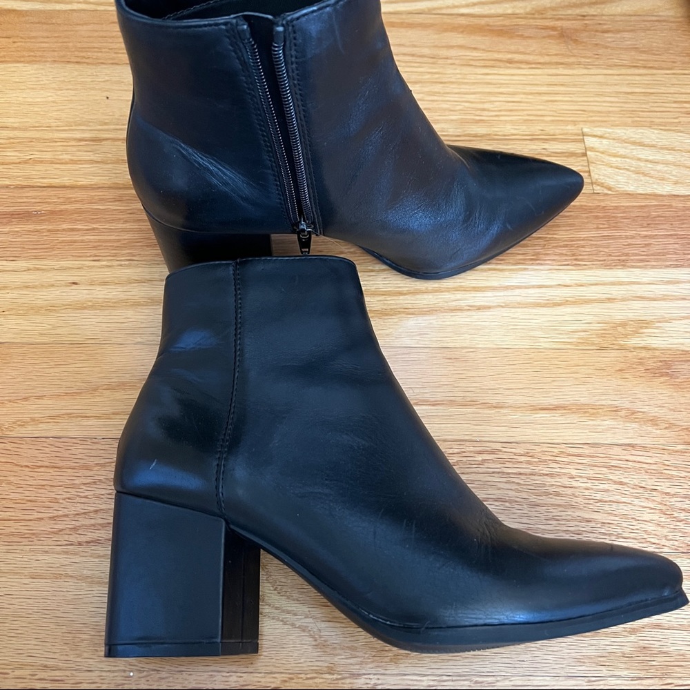 Black ankle booties